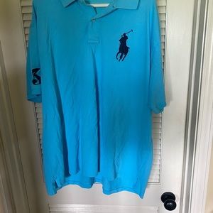 Men’s 3XB Ralph Lauren Big Pony “3” Golf Shirt